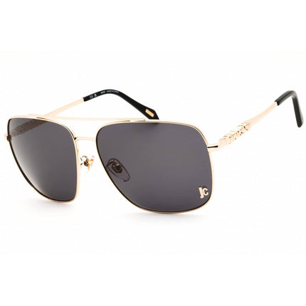Just Cavalli Unisex Sunglasses - Rectangular Shape Rose Gold Metal Frame | SJC030 0349 ,