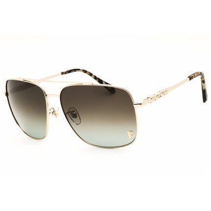 Just Cavalli Unisex Sunglasses - Rectangular Light Gold Metal Frame | SJC030 0493 ,