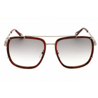 Just Cavalli Unisex Sunglasses - Rectangular Red Havana Metal Frame | SJC030V 09JC ,