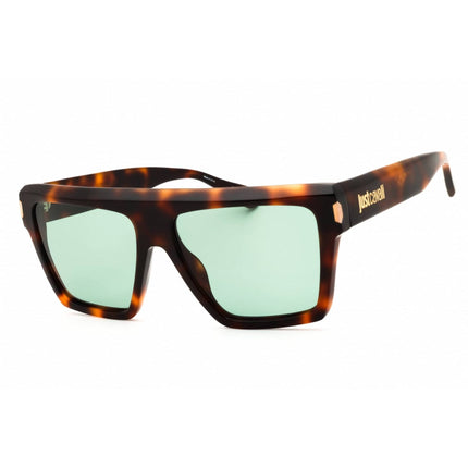 Just Cavalli Unisex Sunglasses - Rectangular Shape Havana Acetate Frame | SJC032 09AJ ,