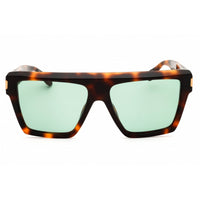 Just Cavalli Unisex Sunglasses - Rectangular Shape Havana Acetate Frame | SJC032 09AJ ,