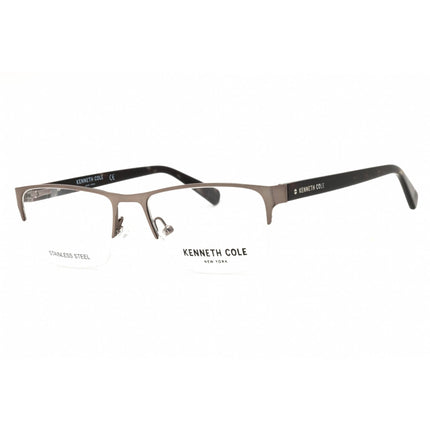 Kenneth Cole New York Men's Eyeglasses - Shiny Gunmetal Half Rim Frame | KC0313 008 ,