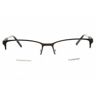 Liz Claiborne Men's Eyeglasses - Olive Metal Rectangular Half Rim | Cb 225 0DT8 00 ,
