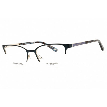 Liz Claiborne Women's Eyeglasses - Matte Blue Metal Cat Eye Half Rim | L 472 0FLL 00 ,