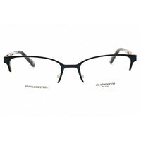 Liz Claiborne Women's Eyeglasses - Matte Blue Metal Cat Eye Half Rim | L 472 0FLL 00 ,
