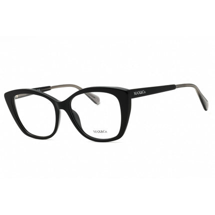 Max & Co Women's Eyeglasses - Cat Eye Shape Shiny Black Acetate Frame | MO5016 001 ,