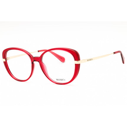 Max & Co Women's Eyeglasses - Oval Shiny Red Injected Propionate Frame | MO5112 066 ,