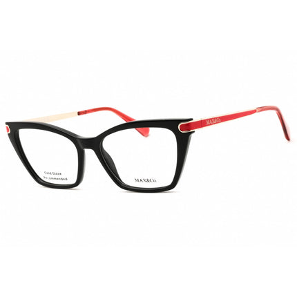 Max & Co Women's Eyeglasses - Shiny Black Injected Propionate Frame | MO5134 001 ,