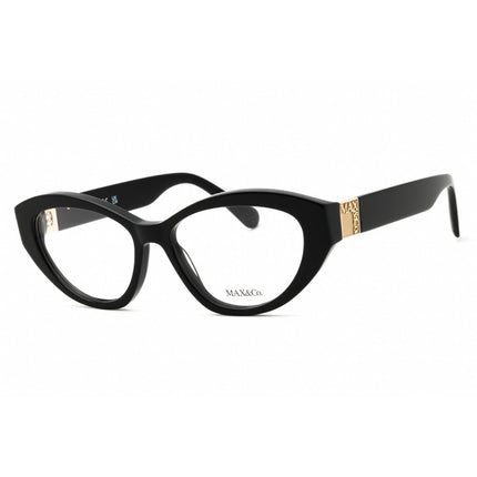 Max & Co Women's Eyeglasses - Cat Eye Shape Shiny Black Acetate Frame | MO5176 001 ,