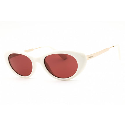 Max & Co Women's Sunglasses - White Injected Propionate Cat Eye Full Rim | MO0077 21S ,