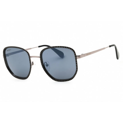Max & Co Women's Sunglasses - Shiny Black Metal Geometric Full Rim Frame | MO0091 01A ,
