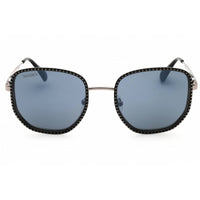Max & Co Women's Sunglasses - Shiny Black Metal Geometric Full Rim Frame | MO0091 01A ,