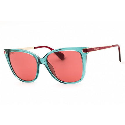 Max & Co Women's Sunglasses - Shiny Light Green Cat Eye Full Rim Frame | MO0100 93S ,