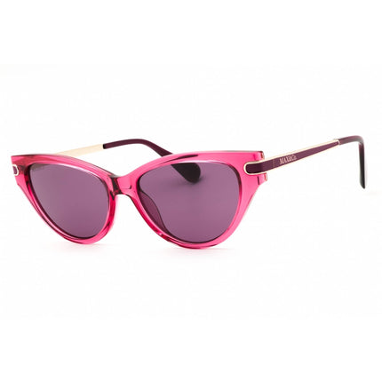 Max & Co Women's Sunglasses - Shiny Red Injected Propionate Cat Eye Frame | MO0101 66Y ,