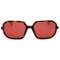 Max & Co Women's Sunglasses - Bordeaux Havana/Gold Oval Full Rim Frame | MO0087 55S ,