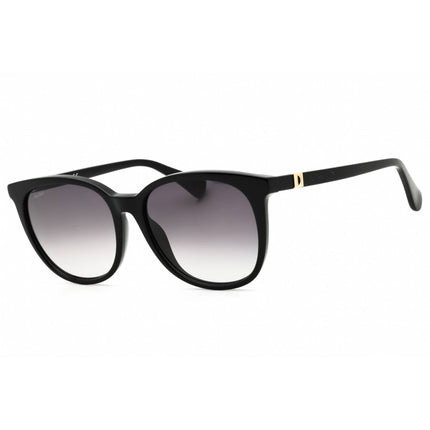 Max Mara Women's Sunglasses - Shiny Black Acetate Square Full Rim Frame | MM0022 01B ,