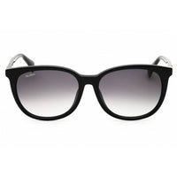 Max Mara Women's Sunglasses - Shiny Black Acetate Square Full Rim Frame | MM0022 01B ,