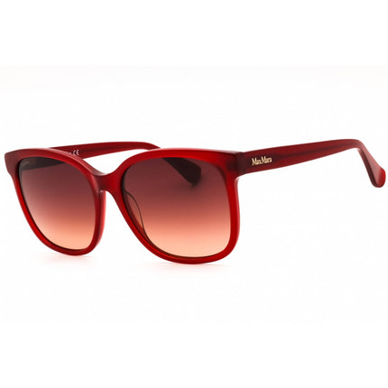 Max Mara Women's Sunglasses - Shiny Red Acetate Square Full Rim Frame | MM0025 66F ,