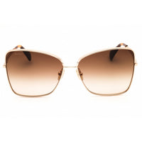 Max Mara Women's Sunglasses - Shiny Rose Gold Metal Butterfly Full Rim | MM0097 28F ,