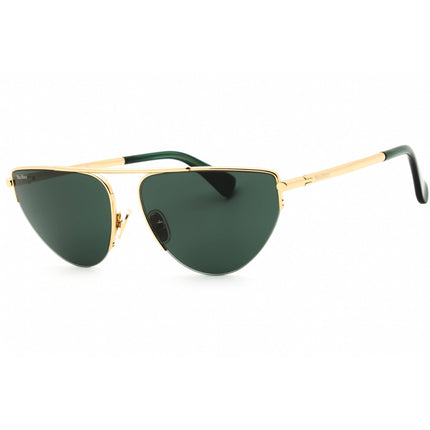 Max Mara Women's Sunglasses - Shiny Deep Gold Metal Cat Eye Full Rim | MM0122 30N ,