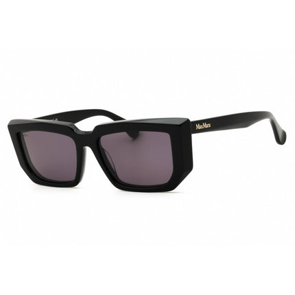 Max Mara Women's Sunglasses - Shiny Black Acetate Cat Eye Full Rim Frame | MM0126 01A ,