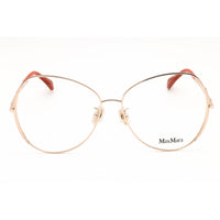 Max Mara Women's Eyeglasses - Shiny Rose Gold Metal Butterfly Full Rim | MM5001-H 028 ,