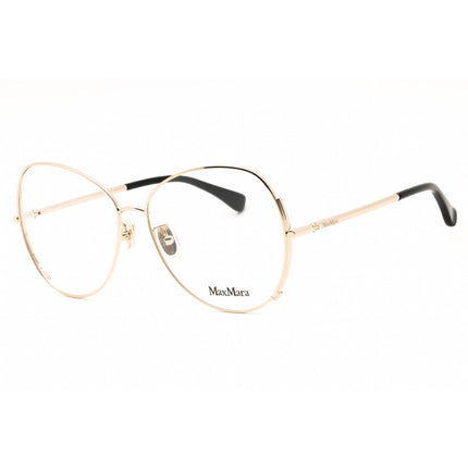 Max Mara Women's Eyeglasses - Pale Gold Metal Butterfly Full Rim Frame | MM5001-H 032 ,