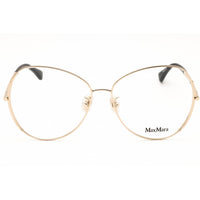 Max Mara Women's Eyeglasses - Pale Gold Metal Butterfly Full Rim Frame | MM5001-H 032 ,