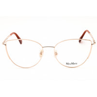 Max Mara Women's Eyeglasses - Shiny Rose Gold Metal Cat Eye Full Rim | MM5002 028 ,