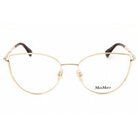 Max Mara Women's Eyeglasses - Pale Gold Metal Cat Eye Full Rim Frame | MM5002 032 ,