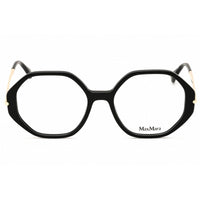 Max Mara Men's Eyeglasses - Shiny Black Acetate Geometric Full Rim Frame | MM5005 001 ,