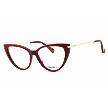 Max Mara Women's Eyeglasses - Shiny Red Acetate Cat Eye Full Rim Frame | MM5006 066 ,
