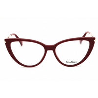 Max Mara Women's Eyeglasses - Shiny Red Acetate Cat Eye Full Rim Frame | MM5006 066 ,
