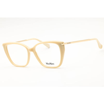 Max Mara Women's Eyeglasses - Ivory Acetate Cat Eye Shape Full Rim Frame | MM5007 025 ,