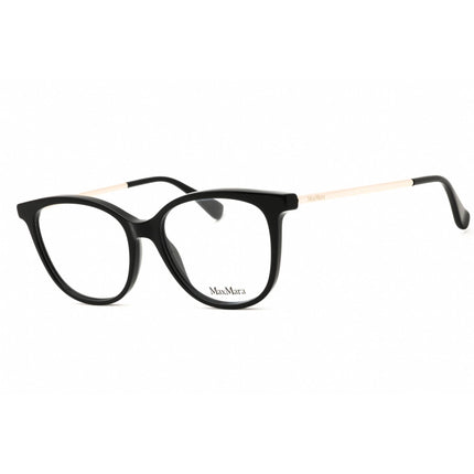 Max Mara Women's Eyeglasses - Shiny Black Acetate Cat Eye Full Rim Frame | MM5008 001 ,