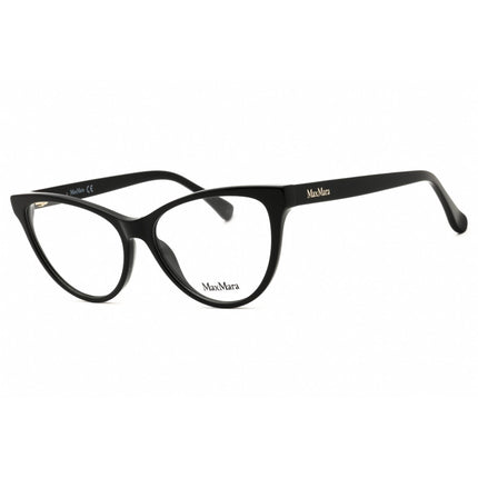 Max Mara Women's Eyeglasses - Shiny Black Acetate Cat Eye Full Rim Frame | MM5011 001 ,