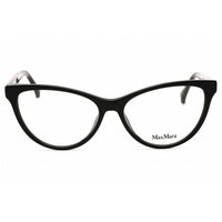 Max Mara Women's Eyeglasses - Shiny Black Acetate Cat Eye Full Rim Frame | MM5011 001 ,
