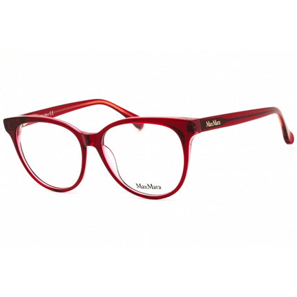 Max Mara Women's Eyeglasses - Shiny Red Acetate Cat Eye Full Rim Frame | MM5012 066 ,