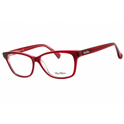 Max Mara Women's Eyeglasses - Bordeaux/Other Acetate Rectangular Frame | MM5013 071 ,