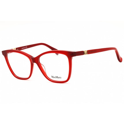 Max Mara Women's Eyeglasses - Shiny Red Acetate Cat Eye Full Rim Frame | MM5017 066 ,