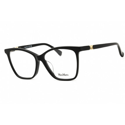 Max Mara Women's Eyeglasses - Shiny Black Acetate Cat Eye Full Rim | MM5017-F 001 ,