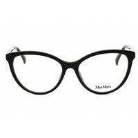 Max Mara Women's Eyeglasses - Shiny Black Acetate Cat Eye Full Rim Frame | MM5024 001 ,