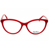 Max Mara Women's Eyeglasses - Shiny Red Acetate Cat Eye Full Rim Frame | MM5024 066 ,