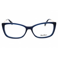 Max Mara Women's Eyeglasses - Shiny Blue Acetate Cat Eye Full Rim Frame | MM5026 090 ,