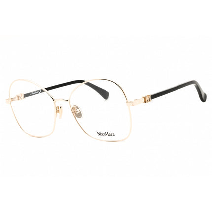 Max Mara Women's Eyeglasses - Pale Gold Metal Butterfly Full Rim Frame | MM5033 032 ,