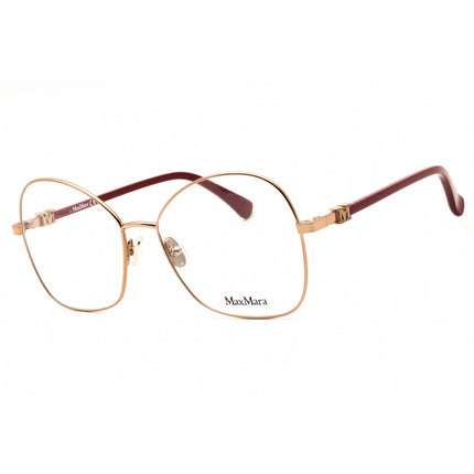 Max Mara Women's Eyeglasses - Shiny Light Bronze Metal Butterfly Frame | MM5033 034 ,