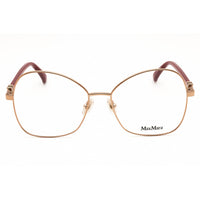 Max Mara Women's Eyeglasses - Shiny Light Bronze Metal Butterfly Frame | MM5033 034 ,