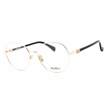Max Mara Women's Eyeglasses - Pale Gold Metal Cat Eye Full Rim Frame | MM5034 032 ,