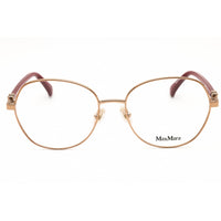 Max Mara Women's Eyeglasses - Shiny Light Bronze Metal Cat Eye Full Rim | MM5034 034 ,