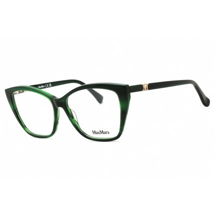Max Mara Women's Eyeglasses - Dark Green/Other Acetate Cat Eye Full Rim | MM5036 098 ,